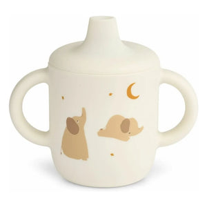 Liewood - Neil Silicone Training Cup | Elephant/Creme de la Creme