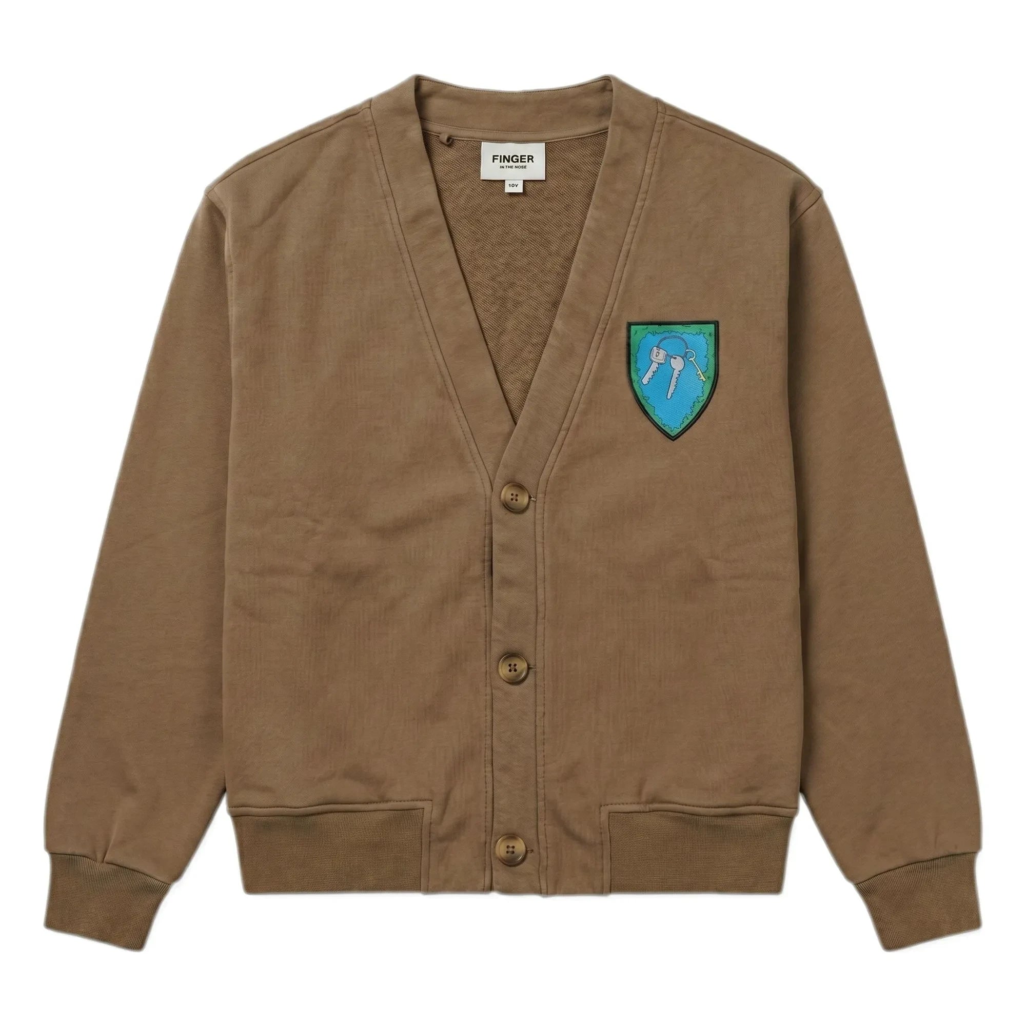 Finger in the nose - Organic Cotton Relax Cardigan | Frosted Brown