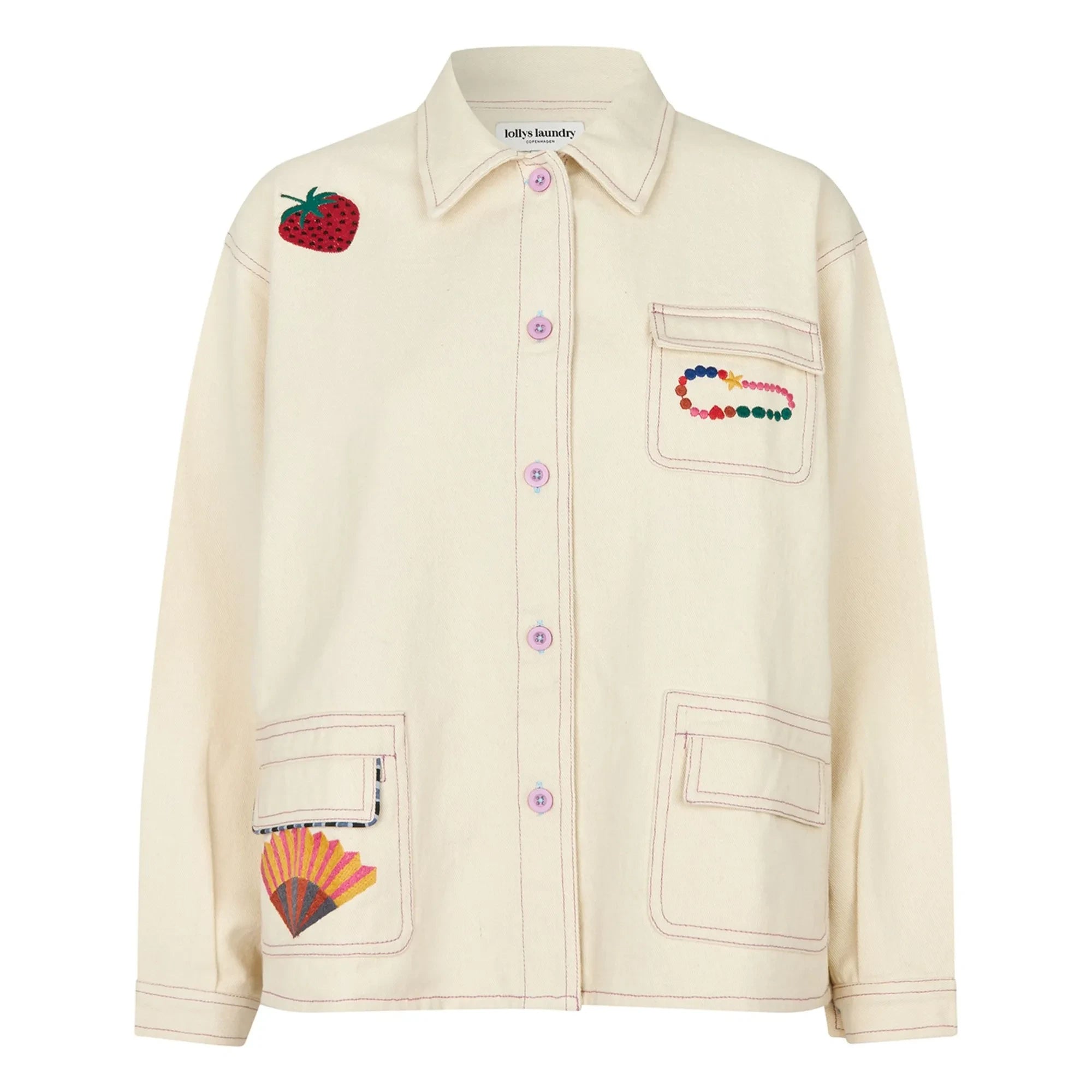 Lollys Laundry - April Cotton Jacket | Cream