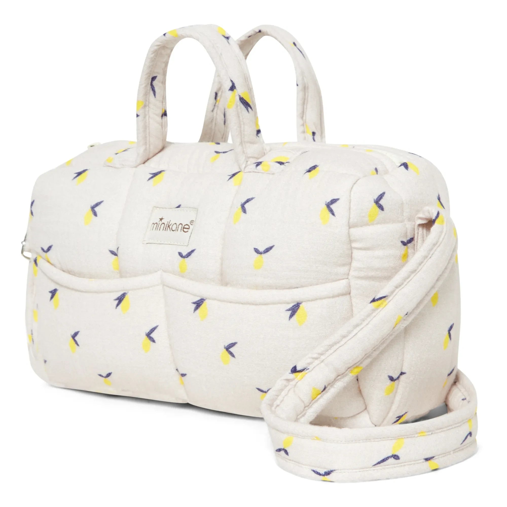 Minikane - Lemon-colored Changing Bag for Bunny Eared Dolls