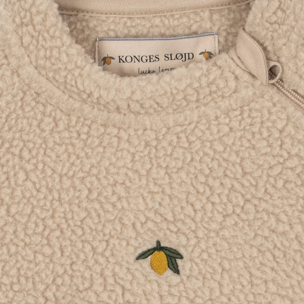 Konges Sløjd - Safa Recycled Fiber Sherpa Romper | Beige