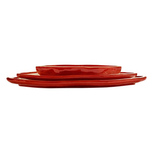 Serax - Serving Plates, Wouter & Hendrix - 3-Piece Set | Red