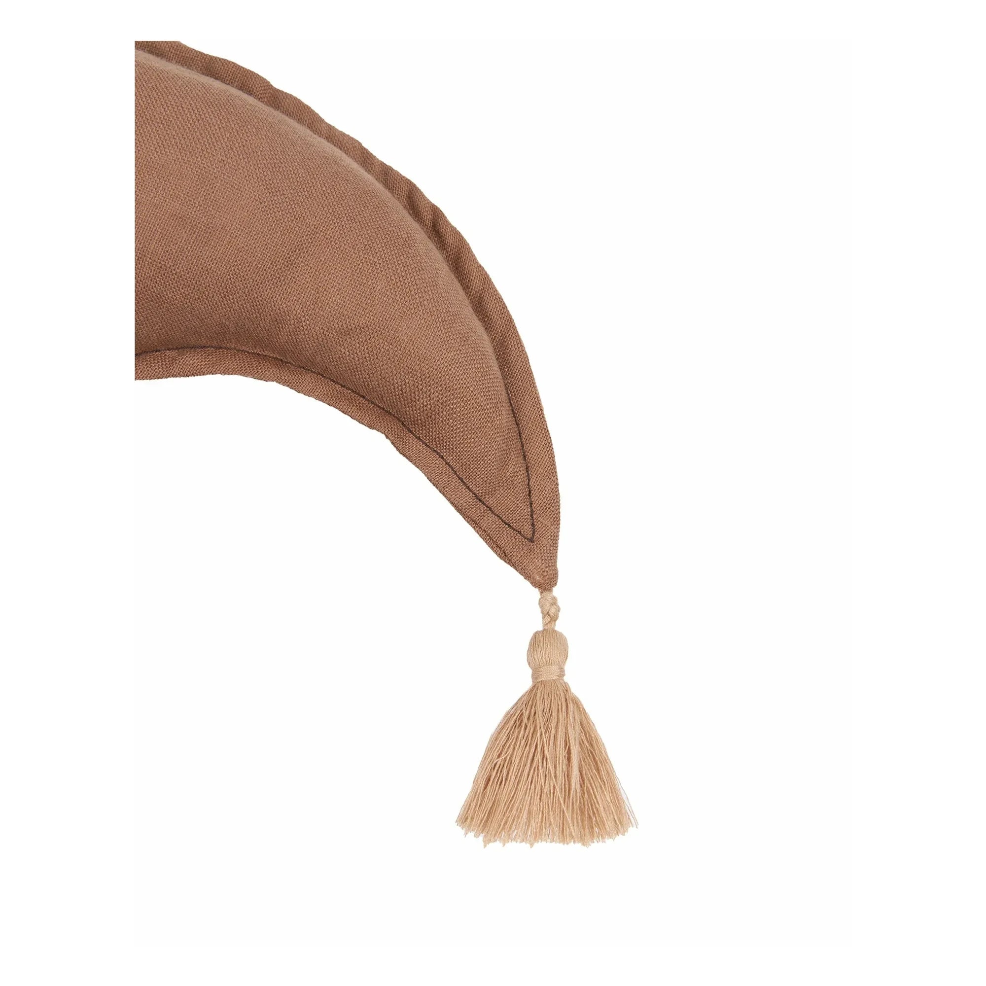 Nobodinoz - Lune Cushion - French Linen | Hazel