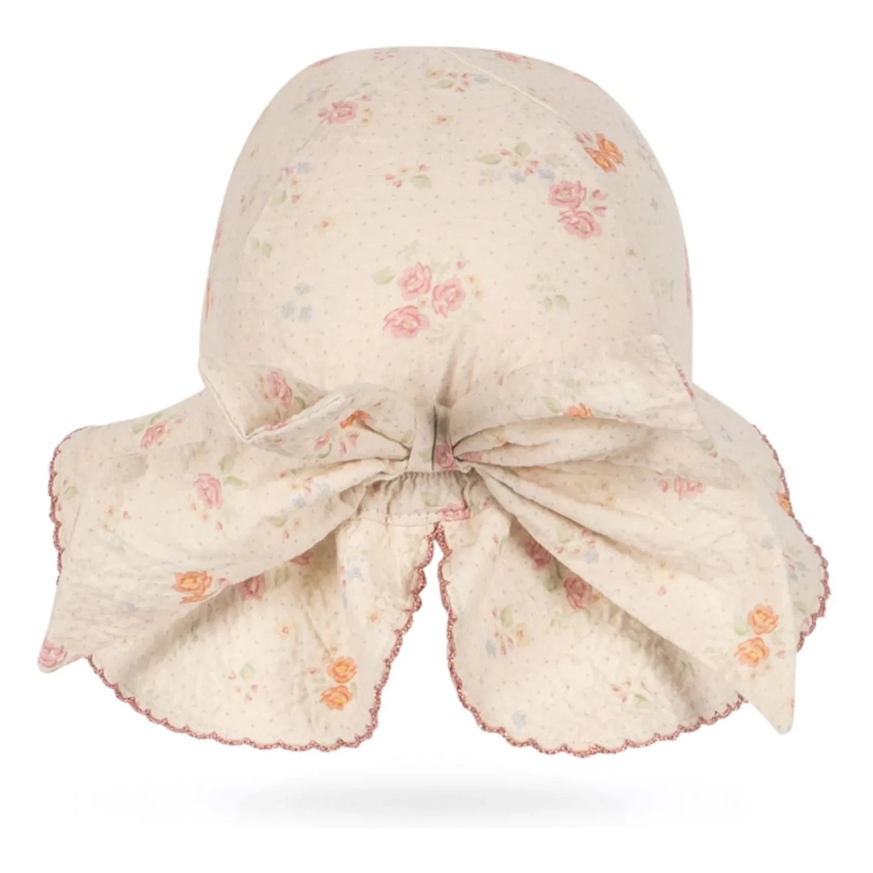 Konges Sløjd - Elin Floral Print Knot Hat Organic Cotton | Beige