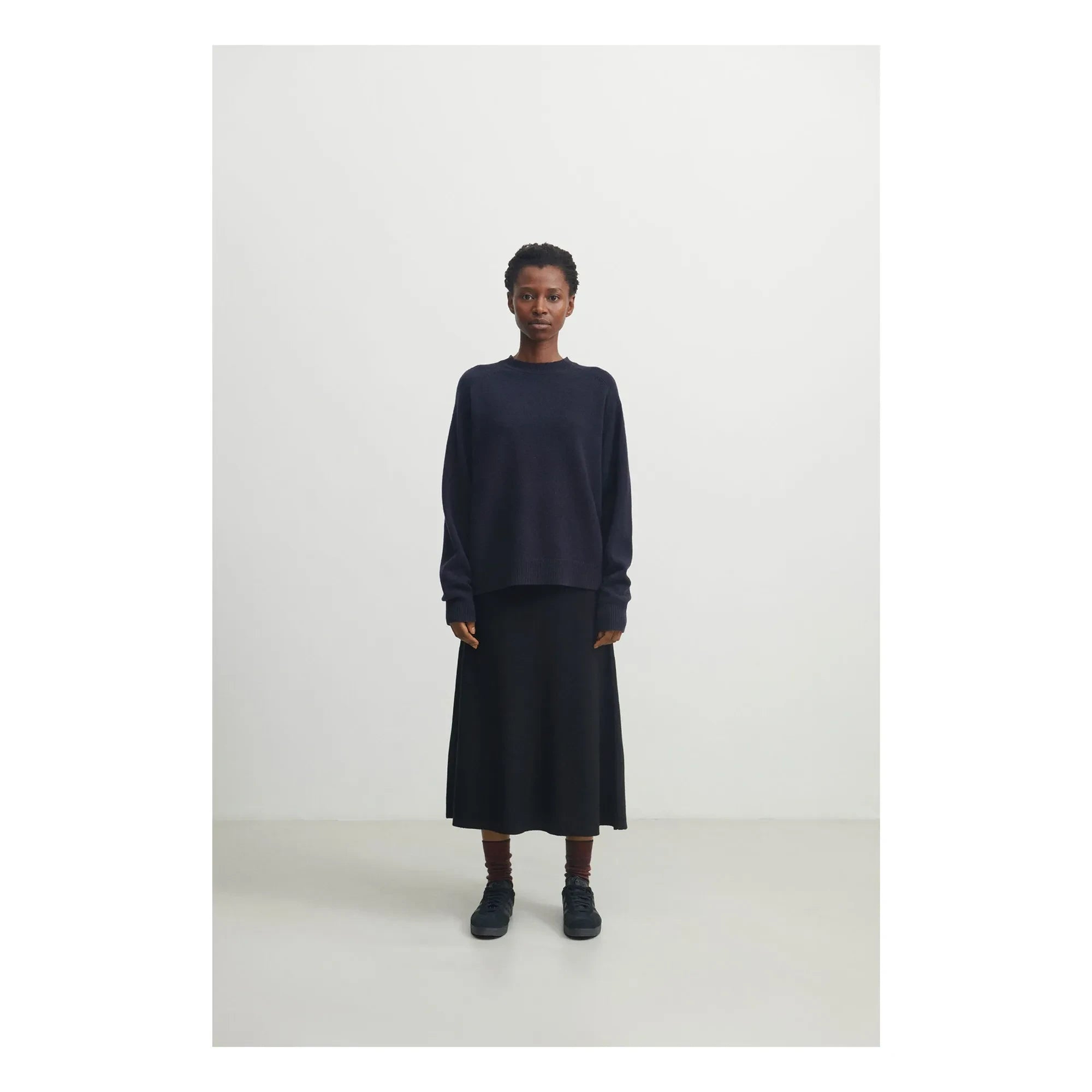 FUB - Women's Collection Lambswool Sweater | Navy