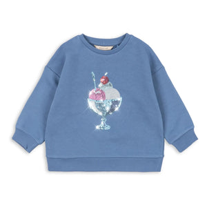 Konges Sløjd - Sweat Loumilla Glaçes Organic Cotton | Blue