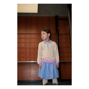 Copenhagen Colors - Organic Cotton Spanish Skirt | Light Blue