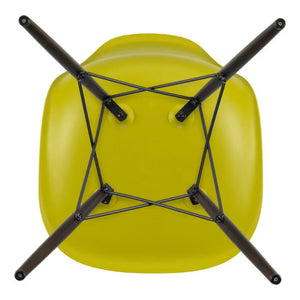 Vitra - DSW plastic chair - Maple wood base - Charles & Ray Eames | Mustard