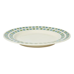 Tressé - Checkered Dinner Plate | Blue Green