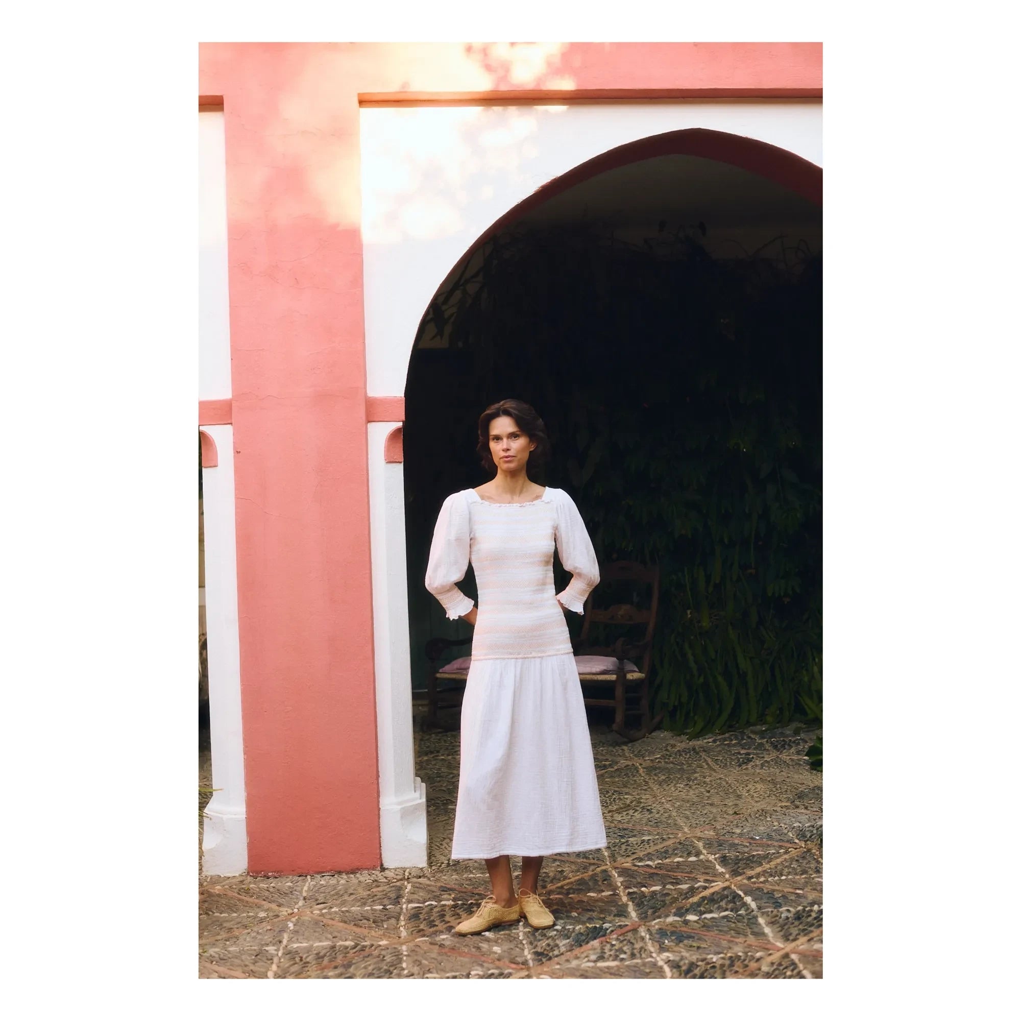 Maria de la Orden - Livia Cotton Dress | White