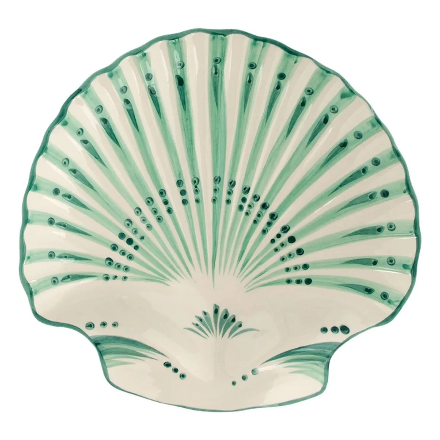 Anna + Nina - Oyster Plate | Green