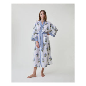 Scarlette Ateliers - Clark Poppy Patterned Kimono | White