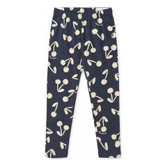 Liewood - Marie Cherries Organic Cotton Leggings | Navy Blue