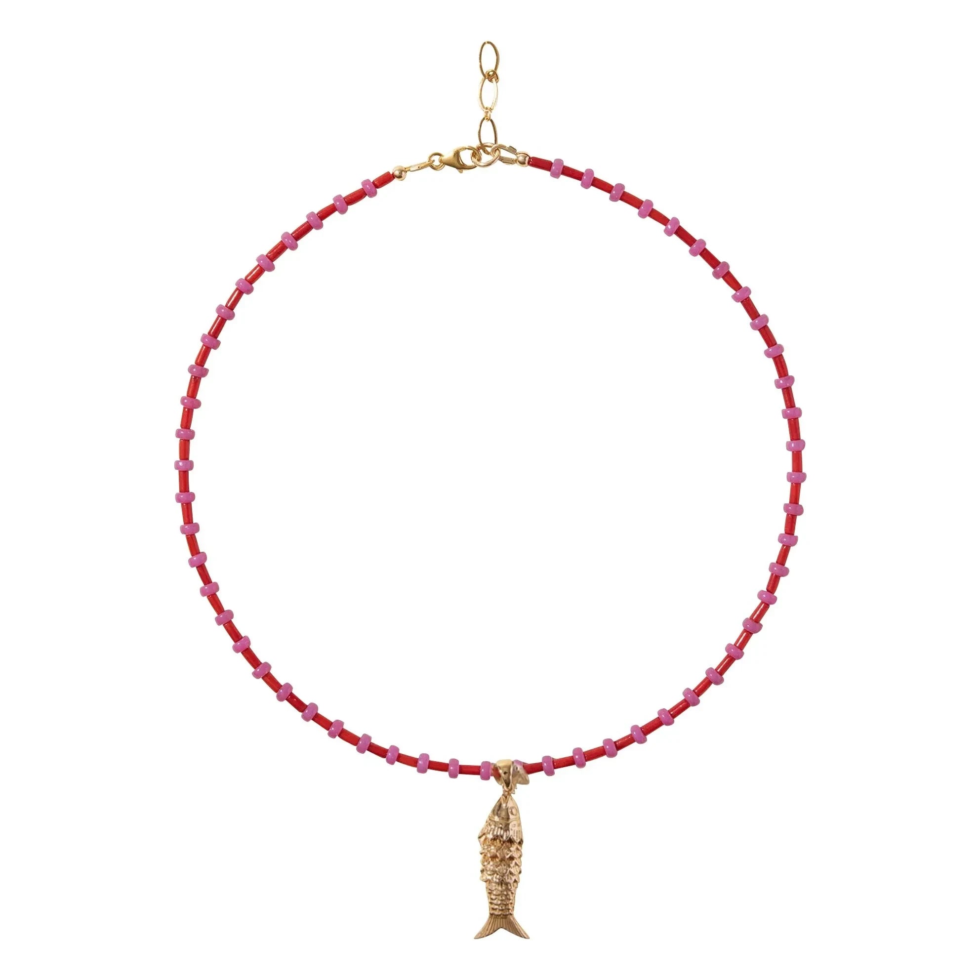 Camille Colette Studio - Collioure Fish Necklace | Red