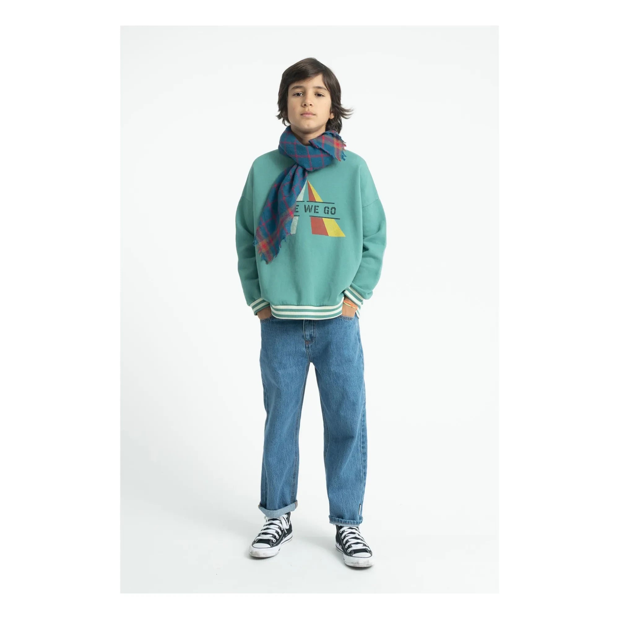 Piupiuchick - Here We Go Sweat Organic cotton | Green