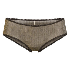 Momoni - Metallic Embossed Amaca Underwear | Black