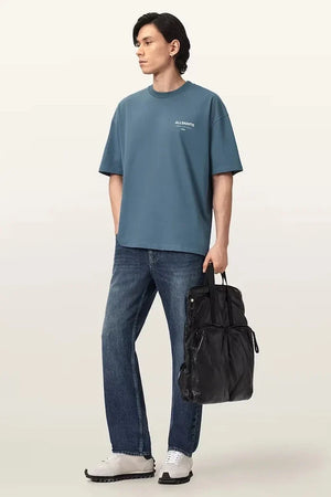 AllSaints Erkek Pamuklu Oversize Tişört