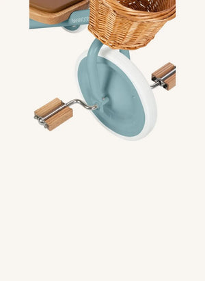 Banwood - Metal and Wooden Tricycle | Teal Blue