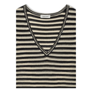 Anine Bing - Lowen Striped Tank Top | Black