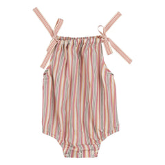 Babe & Tess - Asia Striped Baby Stroller Bag | Ecru