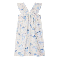 Bonpoint - Eleana Organic Cotton Dress | Indigo Blue