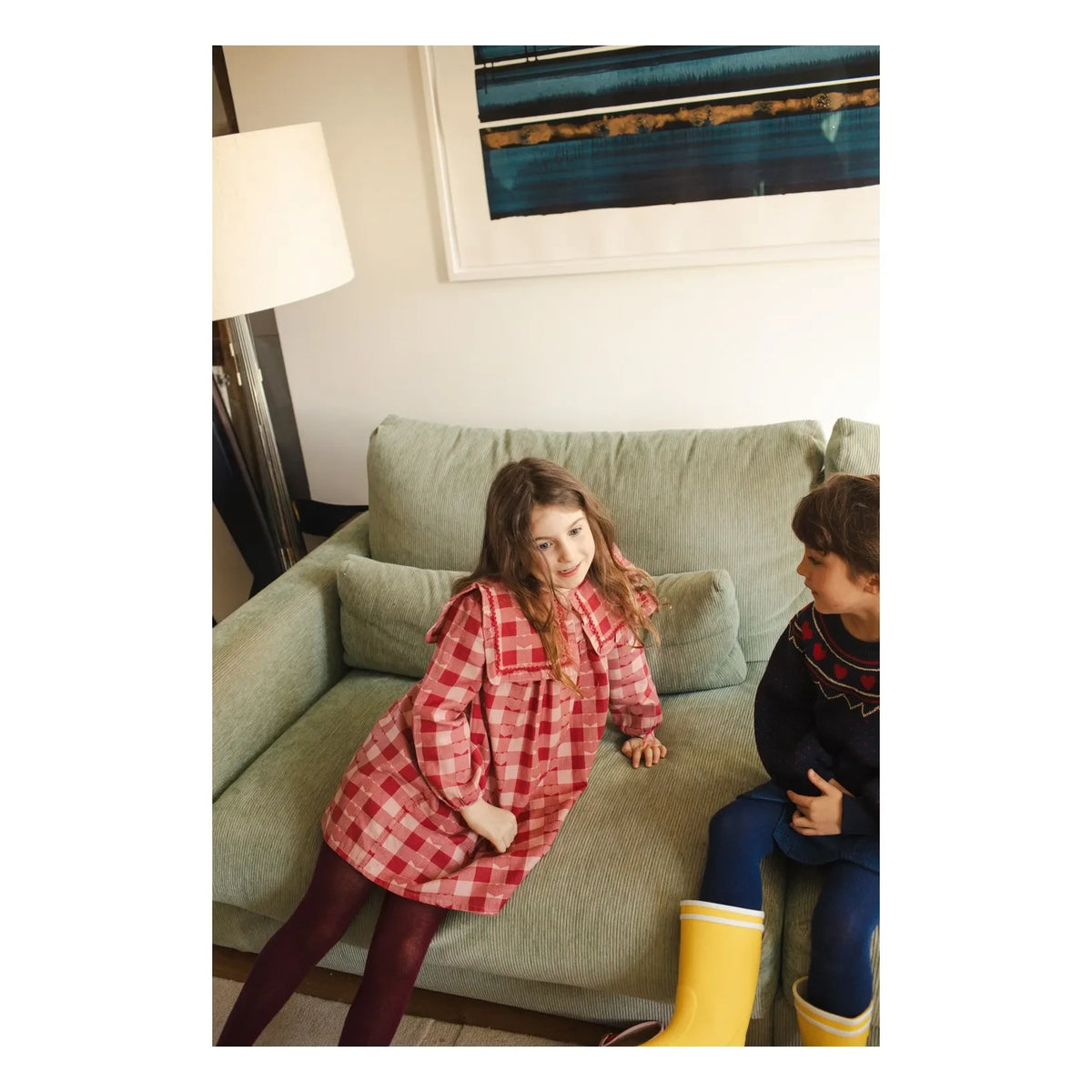 Louis Louise - Celicia Checked Dress | Pink