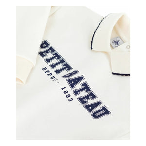 Petit Bateau - Petit Bateau Polo Collar Sweatshirt | Ecru
