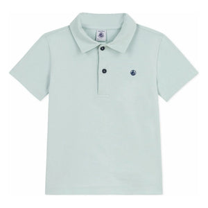 Petit Bateau - Organic Cotton Polo T-Shirt | Turquoise