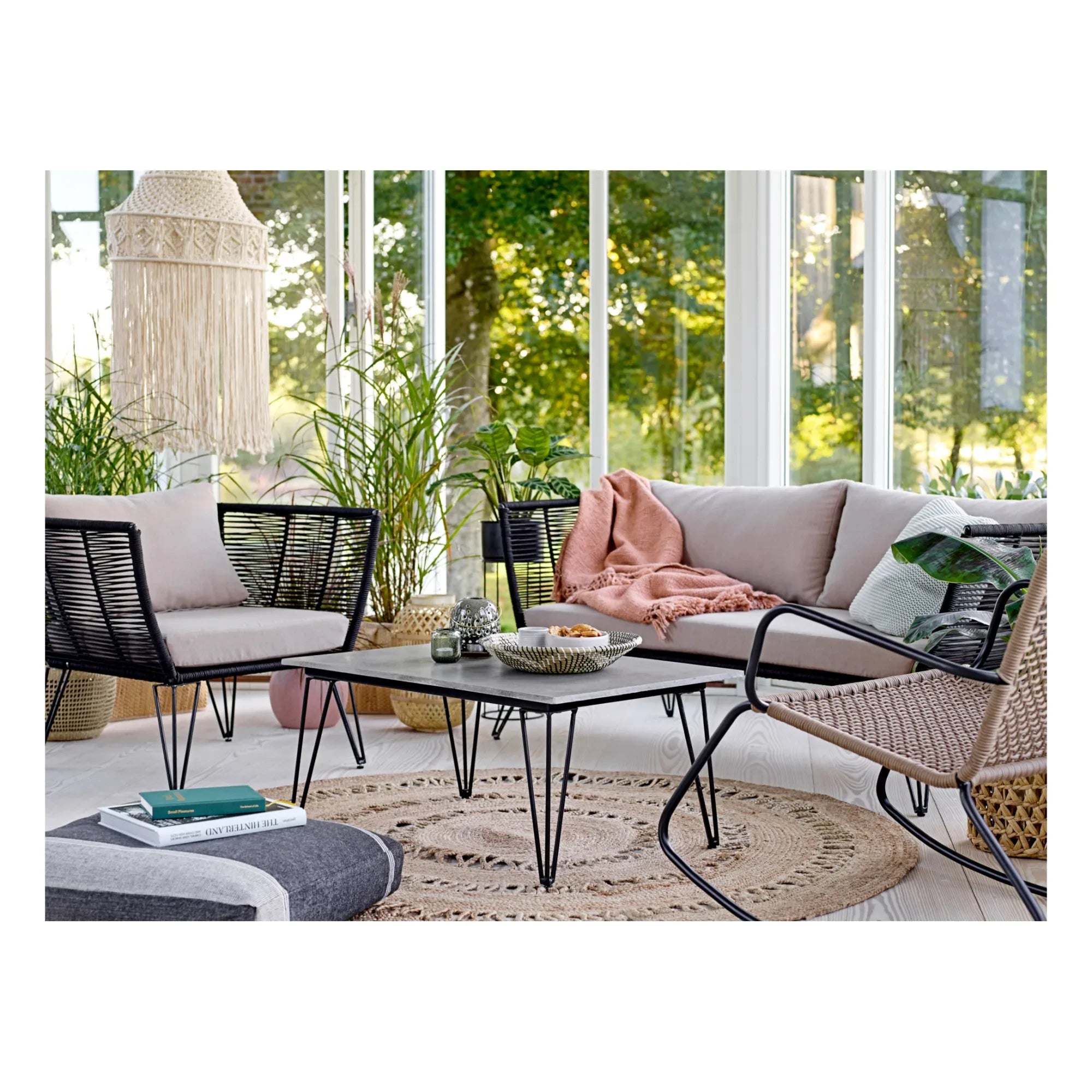Bloomingville - Mundo Outdoor Lounge Chair | Black