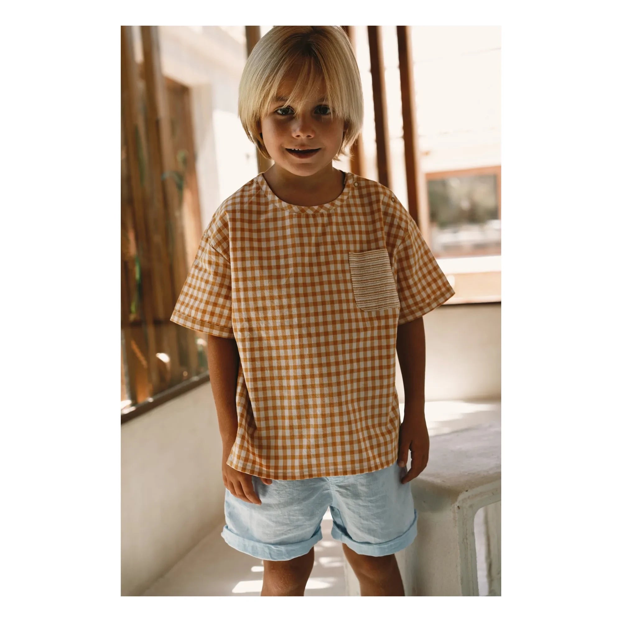 Lilinoa - Lucas Carreaux T-shirt | Caramel