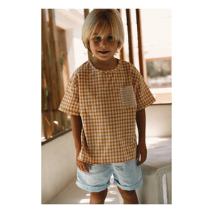 Lilinoa - Lucas Carreaux T-shirt | Caramel