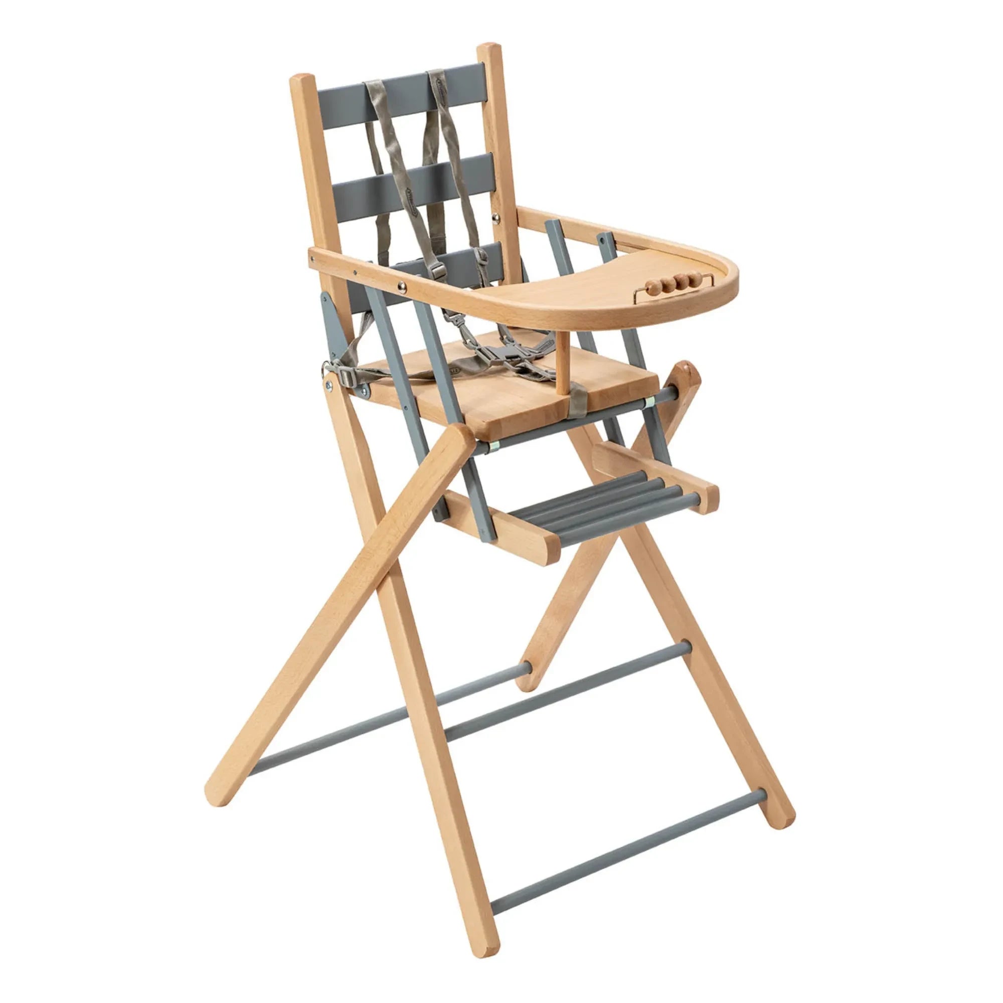 Combelle - Sarah Extra Foldable High Chair | Gray Blue