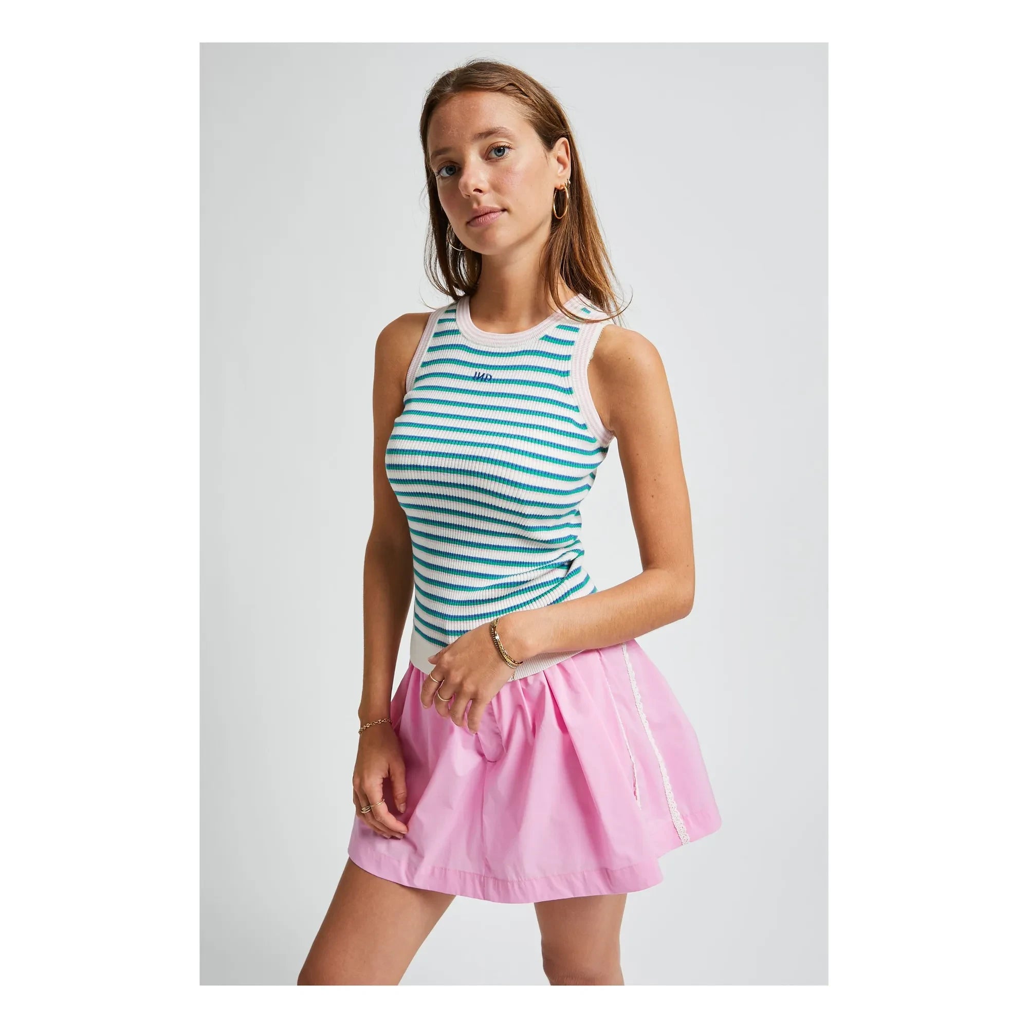 Indee - Venerdi Striped Tank Top | Light Blue