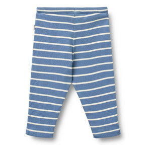 Wheat - Manfred Striped Organic Cotton Jeggings | Blue
