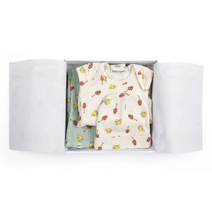 Bobo Choses - Organik Pamuklu Mantar Tulum, Bez ve Şapka Hediye Seti | Ekru