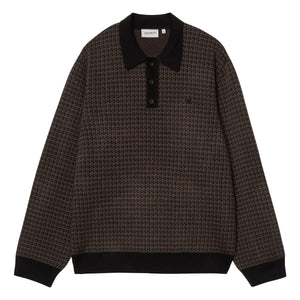Carhartt WIP - Polo Long Sleeve Lowis | Brown