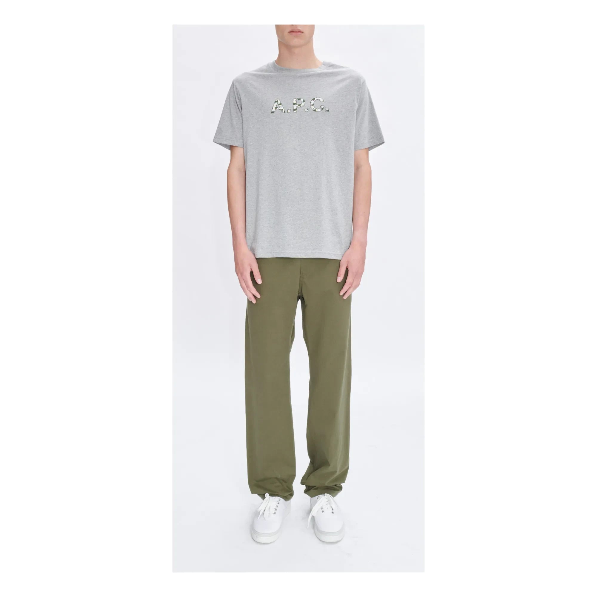 A.P.C. - Willow Organik Pamuk Tişört | Gri melanj