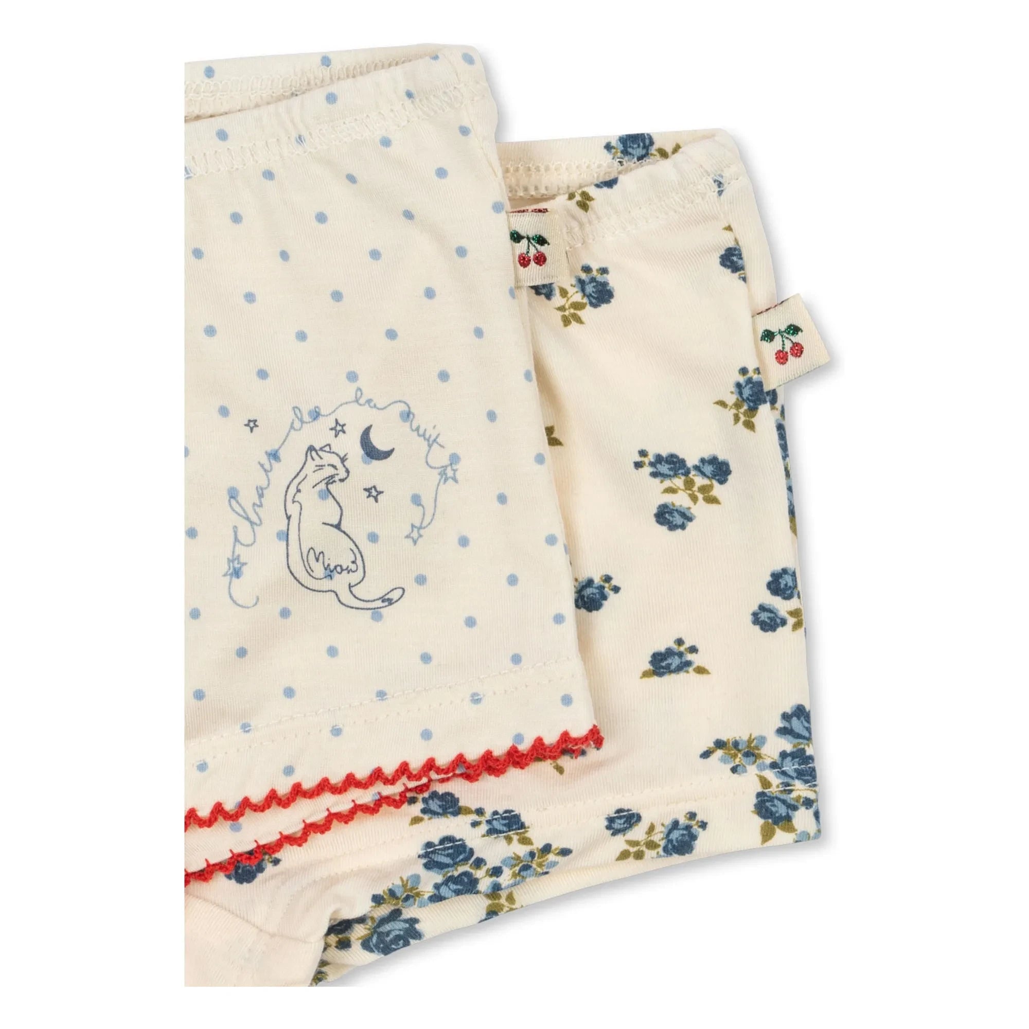 Konges Sløjd - Pack of 2 Mimmi Hipster Polka Modal | Ecru