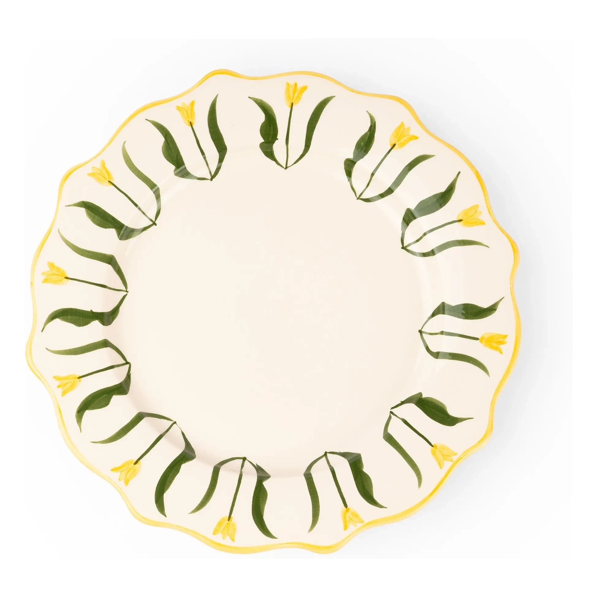 Denise - Fan Fan Plate | Yellow
