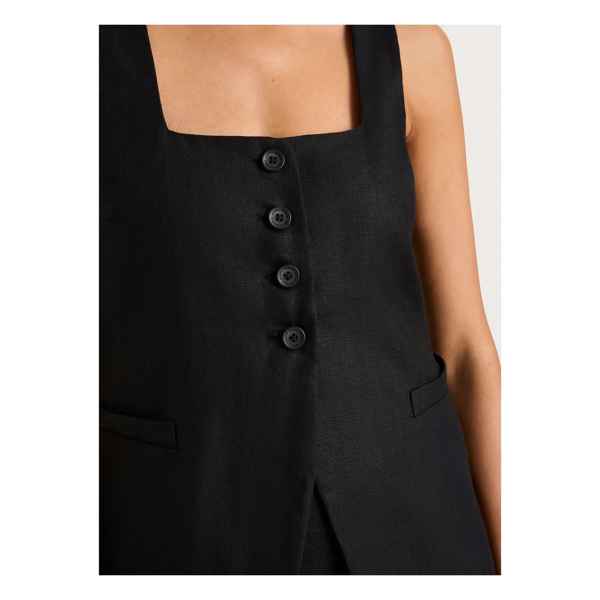 Faithfull the Brand - Jackie Sleeveless Jacket | Black