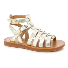 Pom d'Api - Plagette Gladiator Sandals | Gold