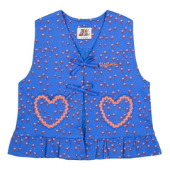 Jelly Mallow - Sleeveless Heart Vest | Blue