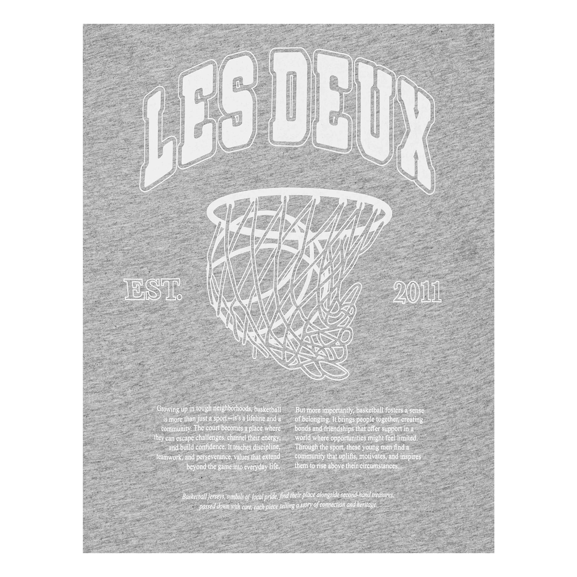 Les Deux - Hoop Organic Cotton T-Shirt | Gray