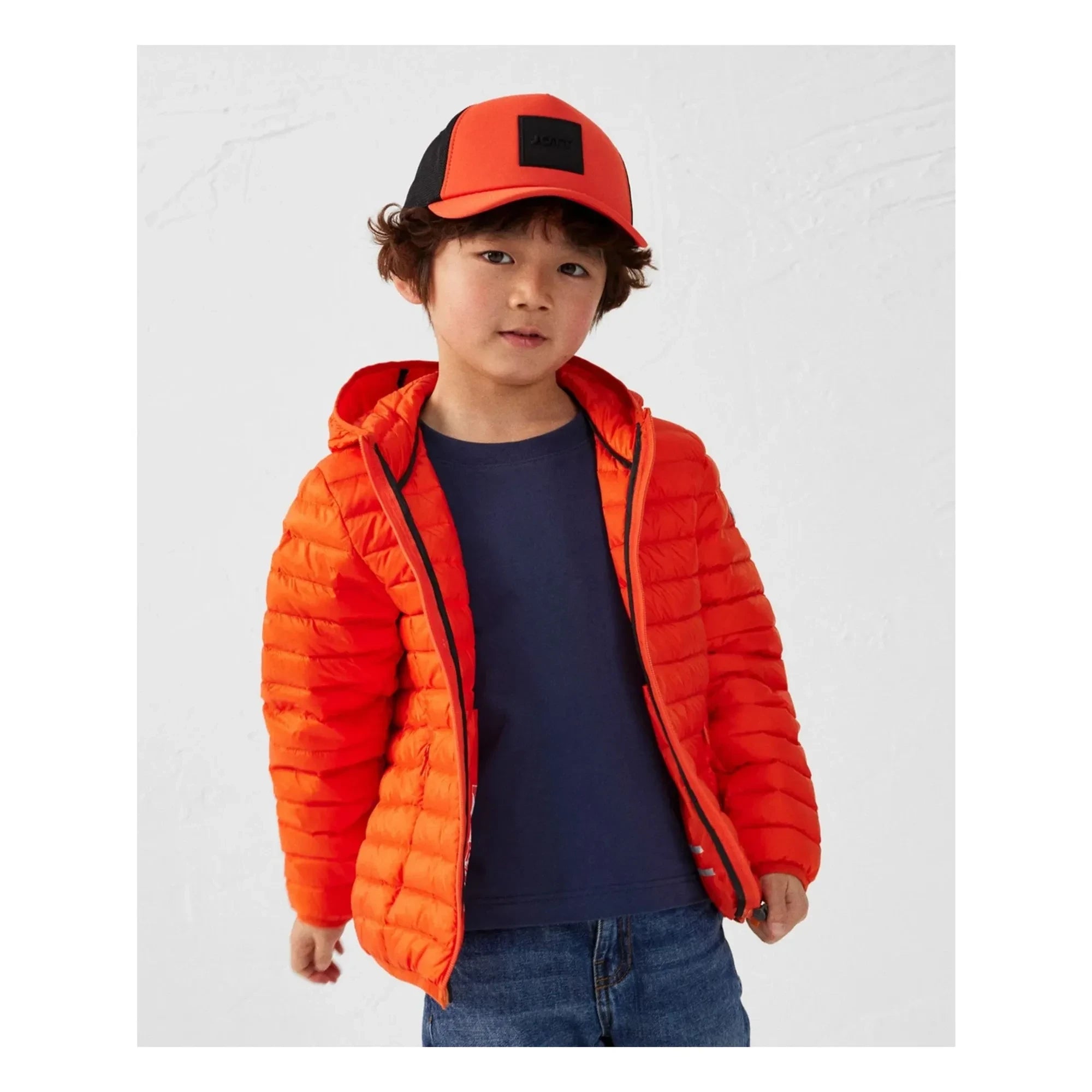 Jott - Hugo Hooded Puffer Jacket | Coral