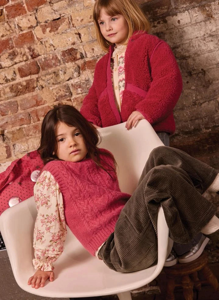 Bonton - Lucia Sleeveless Sweater | Framboise