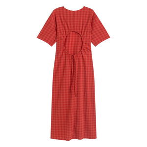 Thinking Mu - Kina Organic Cotton Dress | Red