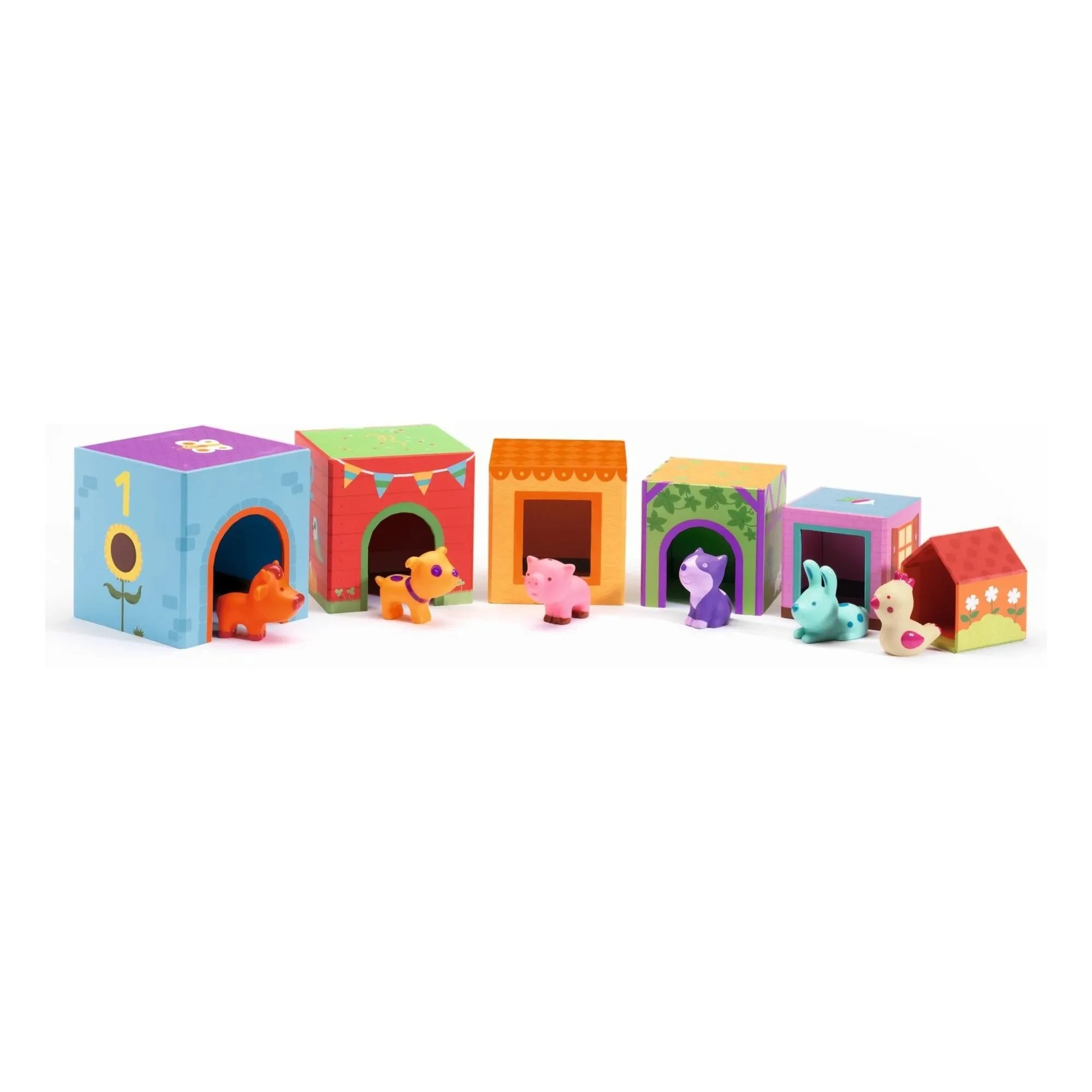 Djeco - Topanifarm stacking toys
