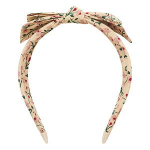 Mimi & Lula - Alice Floral Pattern Knotted Headband | Cream