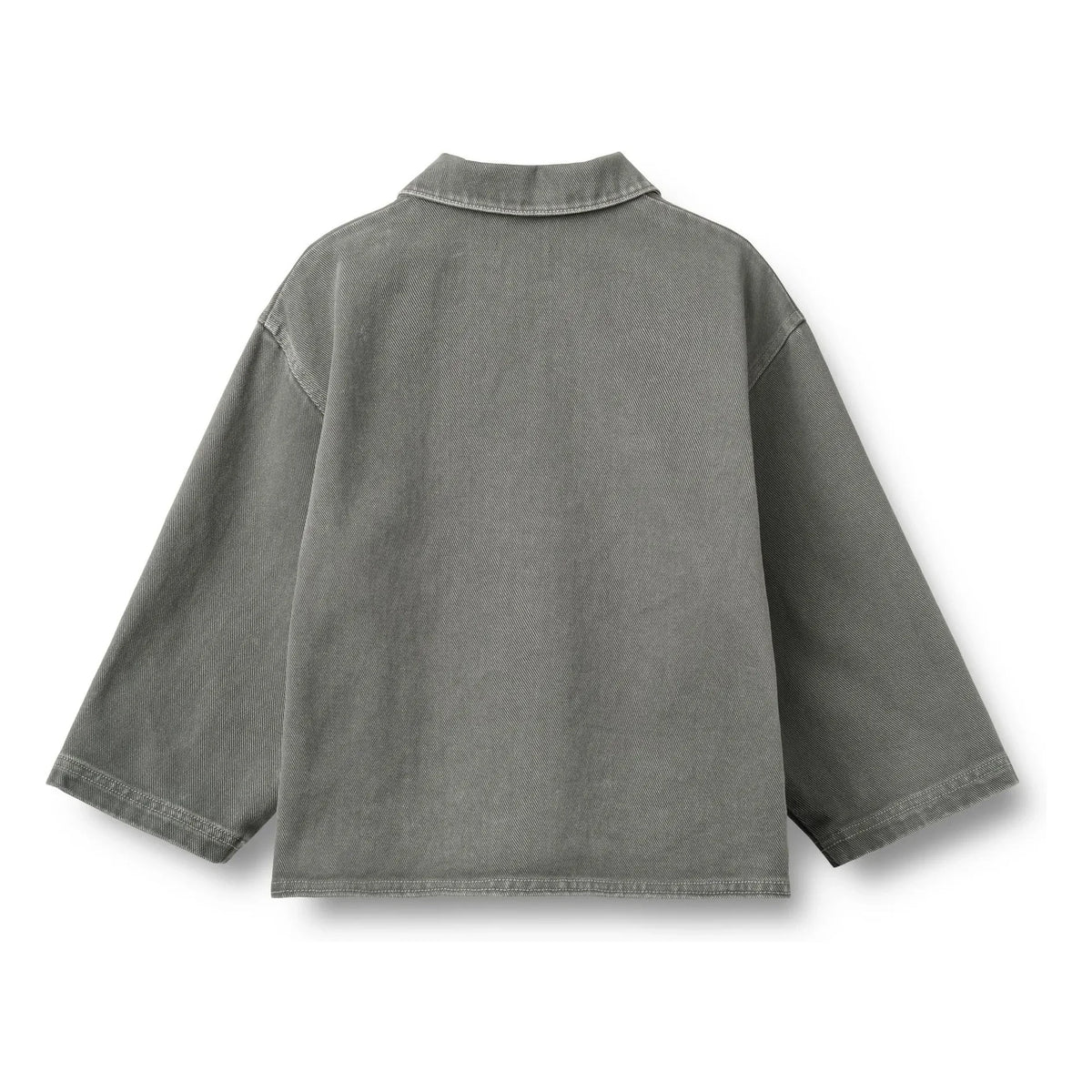 Wheat - Cole Smiley organic cotton shirt | Charcoal grey