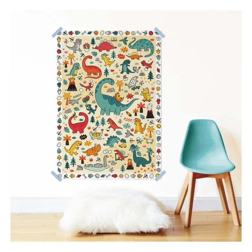 Poppik - Colorful Dinosaur Poster Stickers